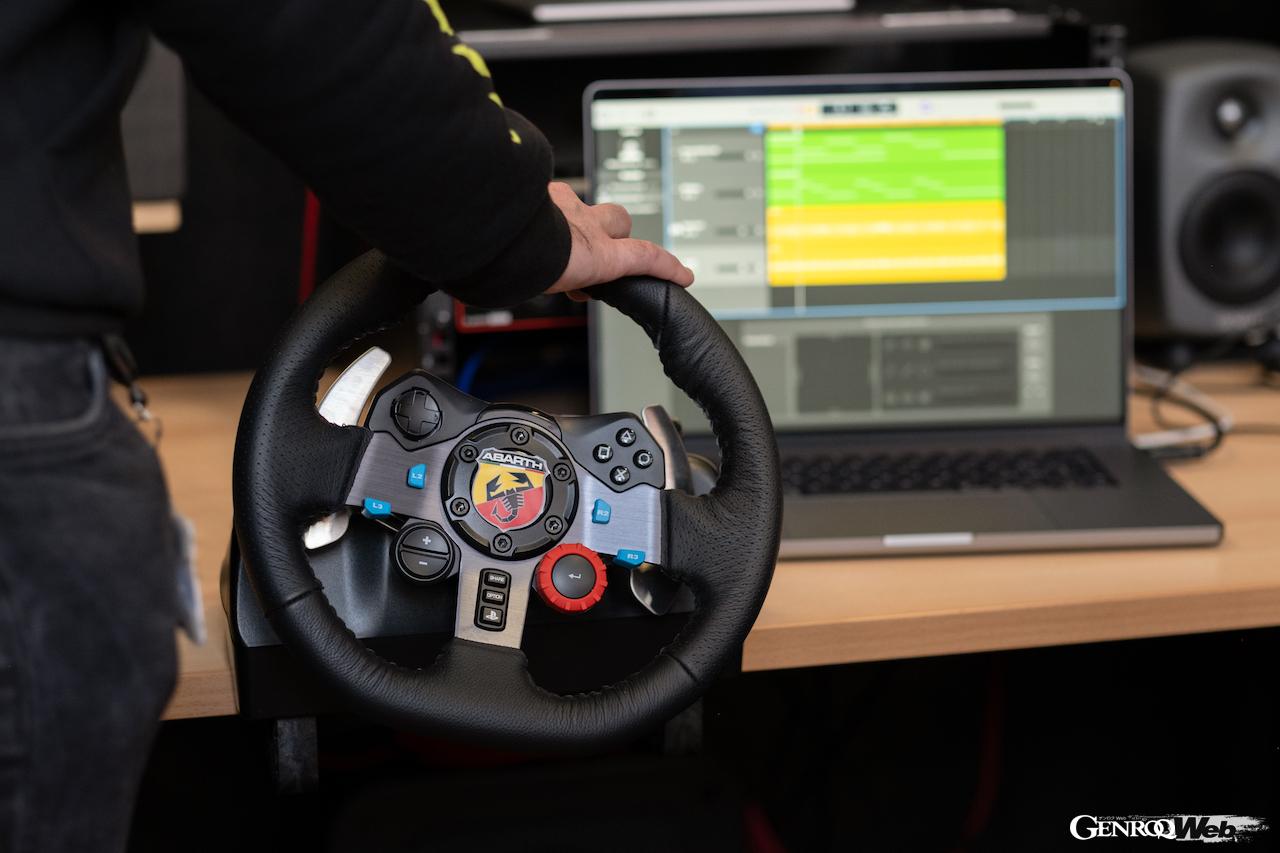 アバルト 500eの「サウンド・ジェネレーター・システム」に実装されたエンジンサウンドの開発は、2年半、のべ6000時間が掛けられている。