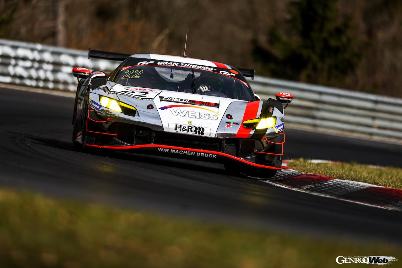 激戦が続くニュルブルクリンク耐久シリーズで、初勝利を狙う最新カスタマー向けレーシングカー「フェラーリ 296 GT3」。