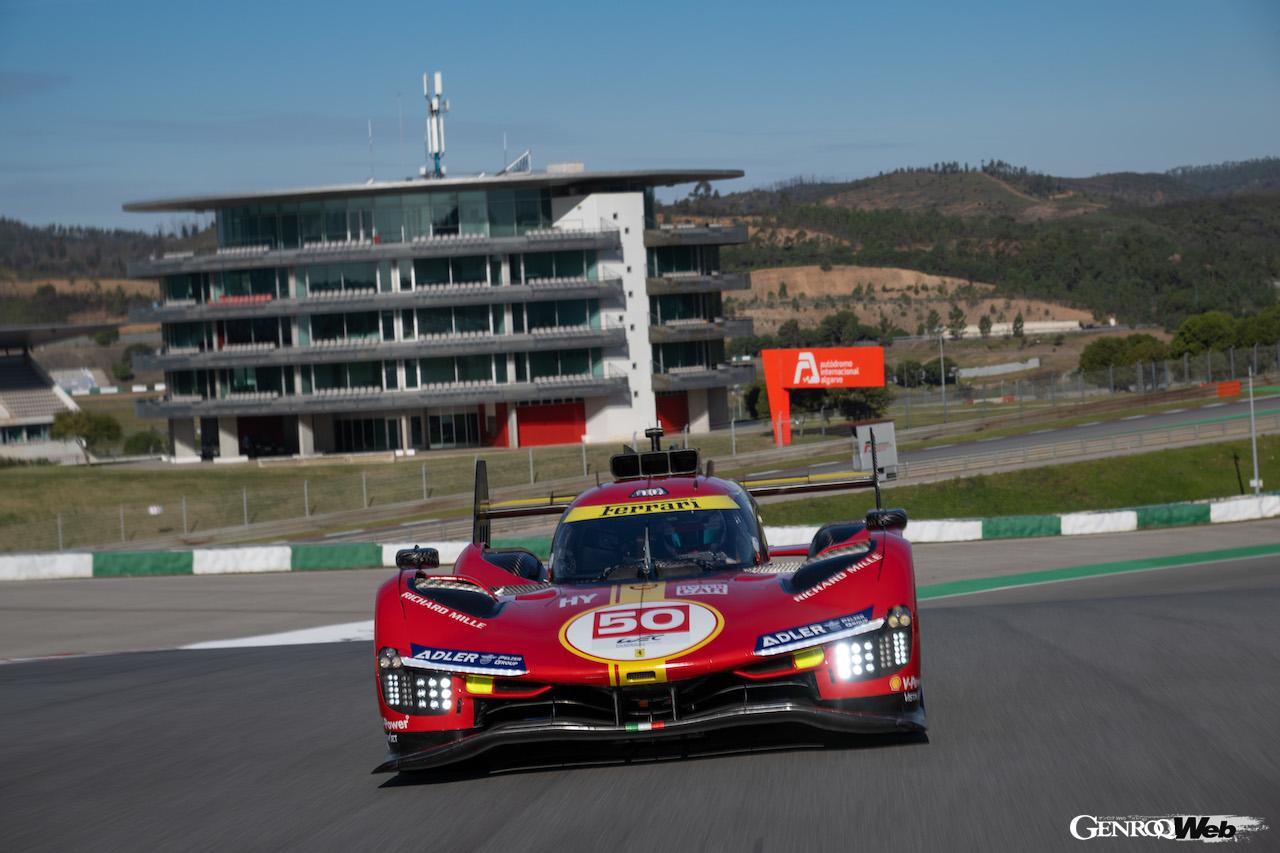 WEC第2戦ポルティマオ6時間で、2位表彰台を獲得した、フェラーリ 499P。