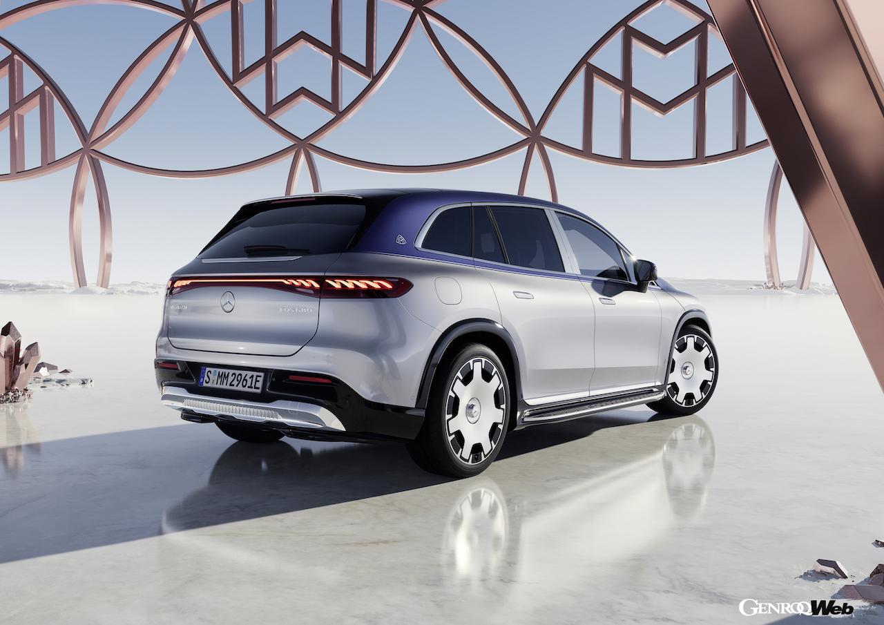 最高級フル電動SUV「メルセデス・マイバッハ EQS 680 SUV」のエクステリア。