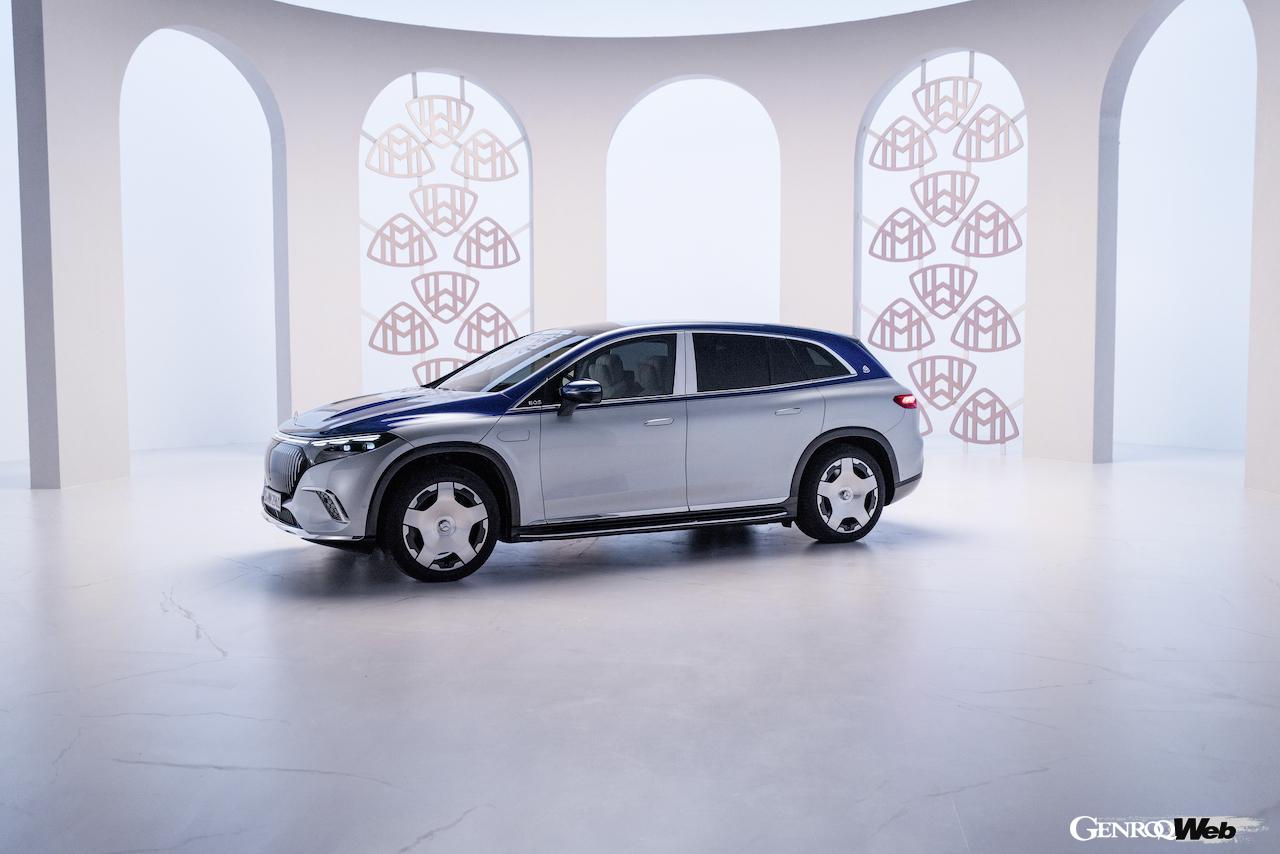 最高級フル電動SUV「メルセデス・マイバッハ EQS 680 SUV」のエクステリア。