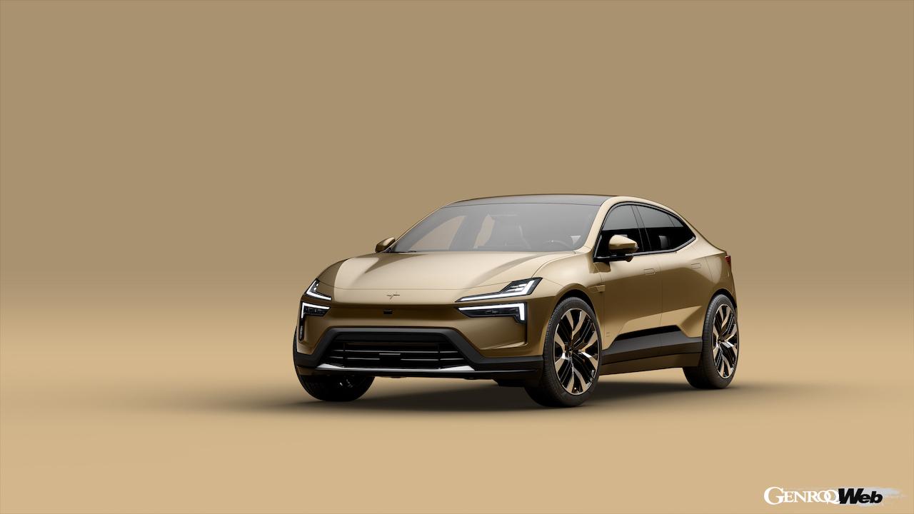 2023年11月から中国で販売される、フル電動SUVクーペ「ポールスター 4」のエクステリア。