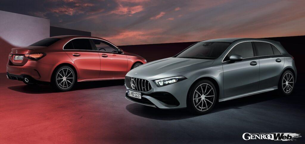 メルセデス・ベンツのエントリーモデルAクラスは、5ドアハチバックと4ドアセダンをラインアップ。今回、ハイパフォーマンス仕様として、コンパクトなボディをベースに、内外装が刷新された。