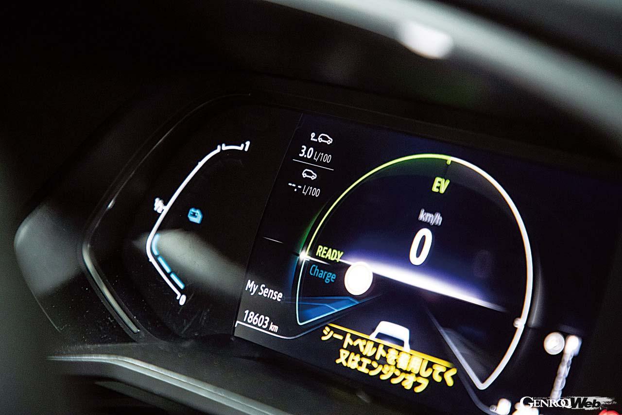 松山のゴール地点で表示された燃費は3.0リッター/100km。数字的には同着1位だが、所用タイムで優勝を逃した。
