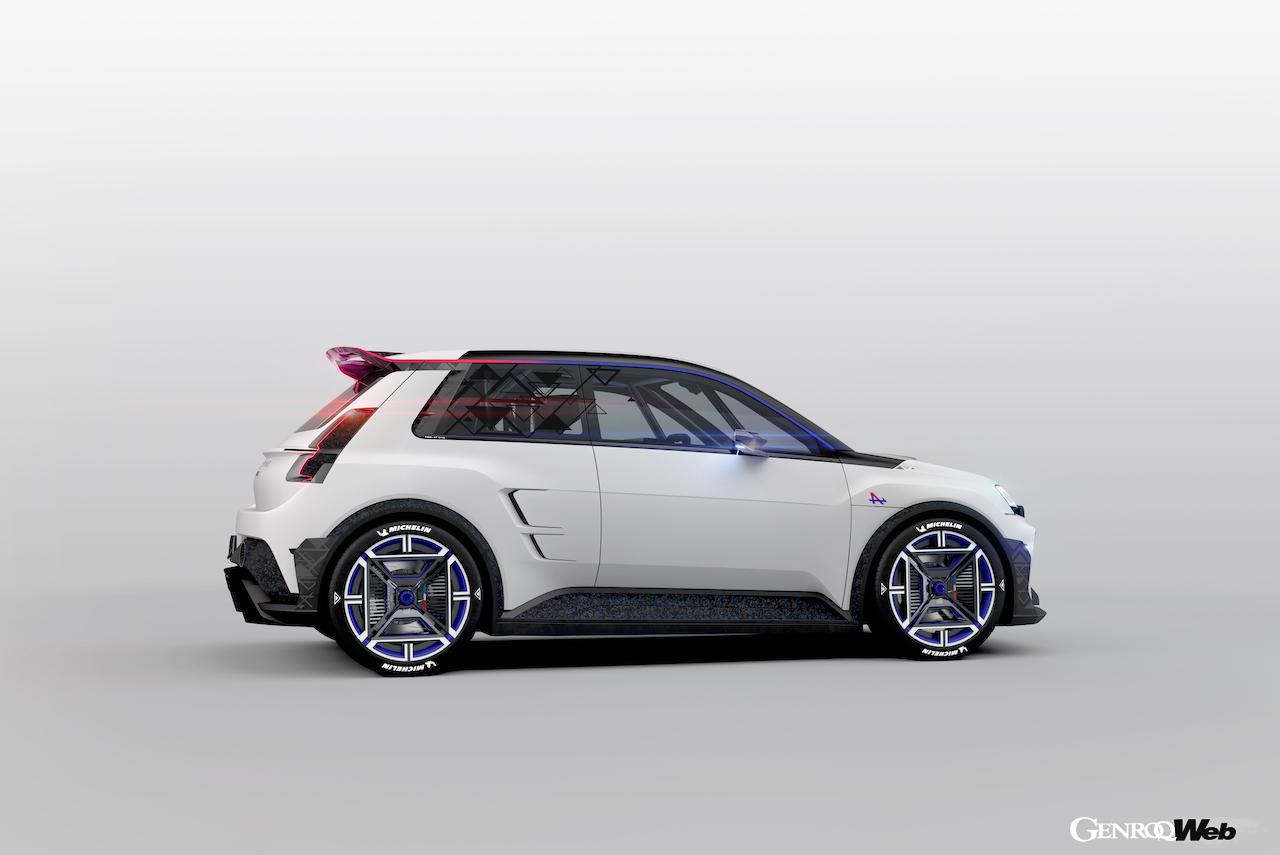 2024年にデビューする「アルピーヌ A290」を予告する「 A290_β」」のエクステリア。
