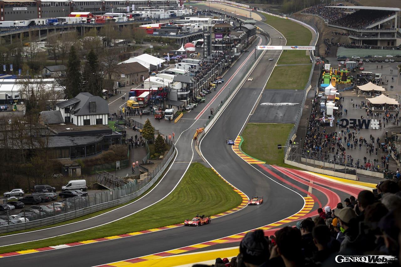 伝統のスパ・フランコルシャンを舞台に開催されたWEC第3戦スパ6時間。トヨタの2台に続き、フェラーリ 499Pが表彰台を獲得した。