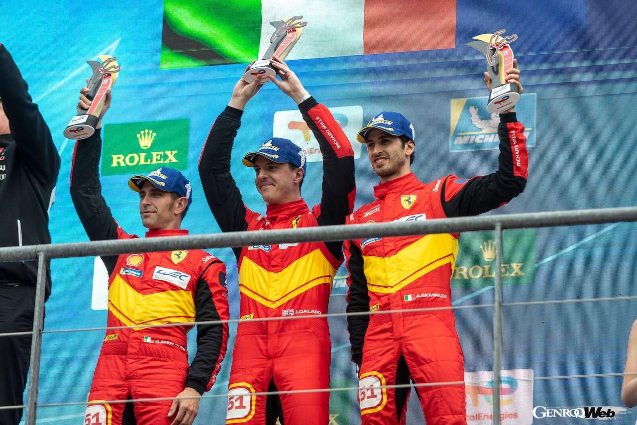 伝統のスパ・フランコルシャンを舞台に開催されたWEC第3戦スパ6時間。トヨタの2台に続き、フェラーリ 499Pが表彰台を獲得した。