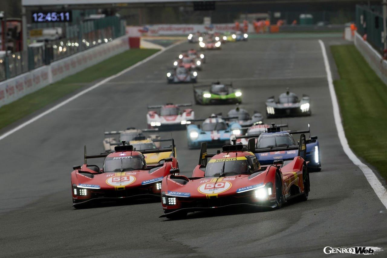 伝統のスパ・フランコルシャンを舞台に開催されたWEC第3戦スパ6時間。トヨタの2台に続き、フェラーリ 499Pが表彰台を獲得した。