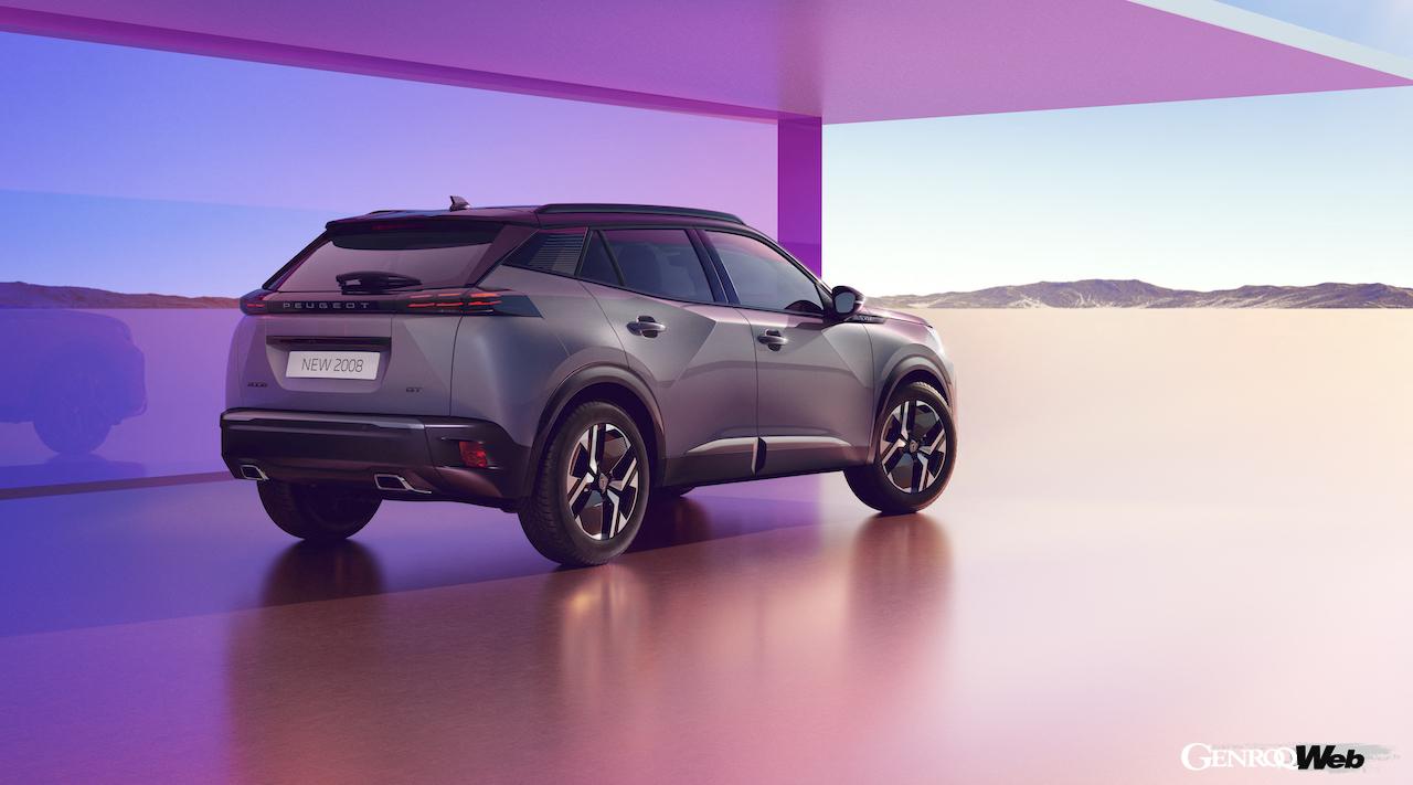 内外装をアップデートした「プジョー 2008」改良新型のエクステリア。