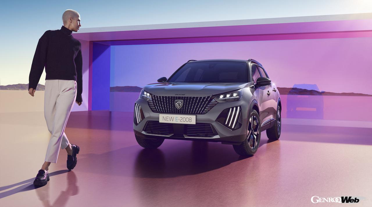 内外装をアップデートした「プジョー 2008」改良新型のエクステリア。