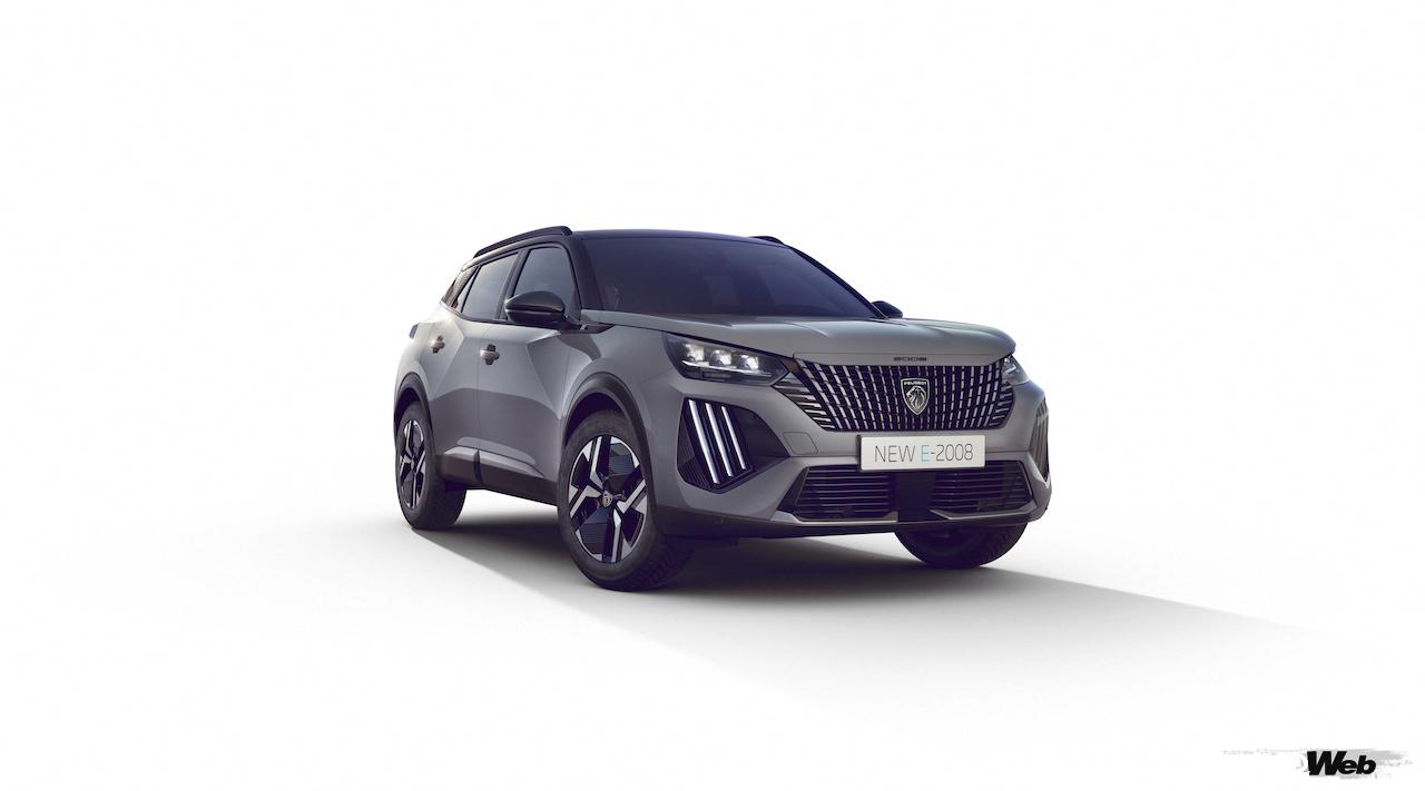 内外装をアップデートした「プジョー 2008」改良新型のエクステリア。