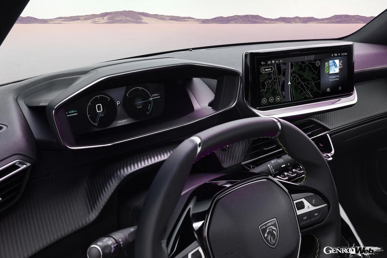 内外装をアップデートした「プジョー 2008」改良新型のインテリア。