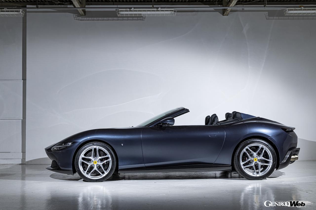 日本への導入が決まった「フェラーリ ローマ スパイダー」のソフトトップ。