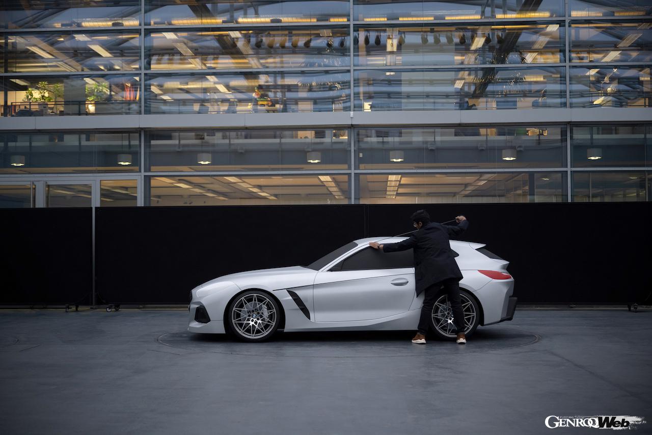 1台限りのワンオフモデルとして製作さえた「BMW コンセプト ツーリングクーペ」の製作風景。