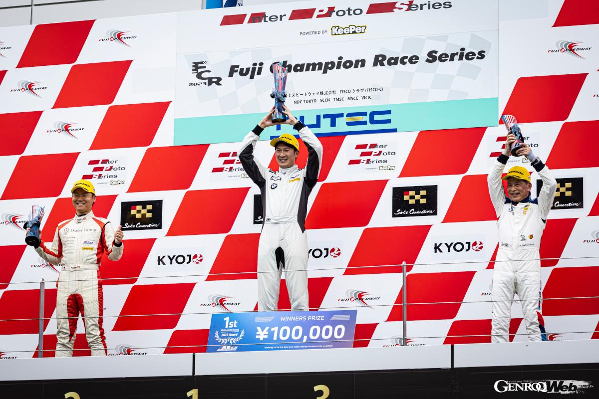 4番グリッドからスタートした水元だが、結果的には4周目でトップに立つと、そのまま逃げ切った。しかし、DSCの不調により、いつスピンしてもおかしくなく、ブレーキングも難しい、薄氷を踏むような状況だったという。