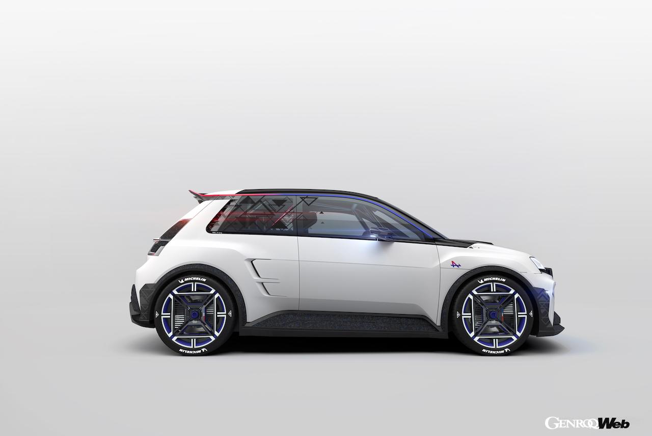 2024年にデビューする「アルピーヌ A290」を予告する「 A290_β」」のエクステリア。