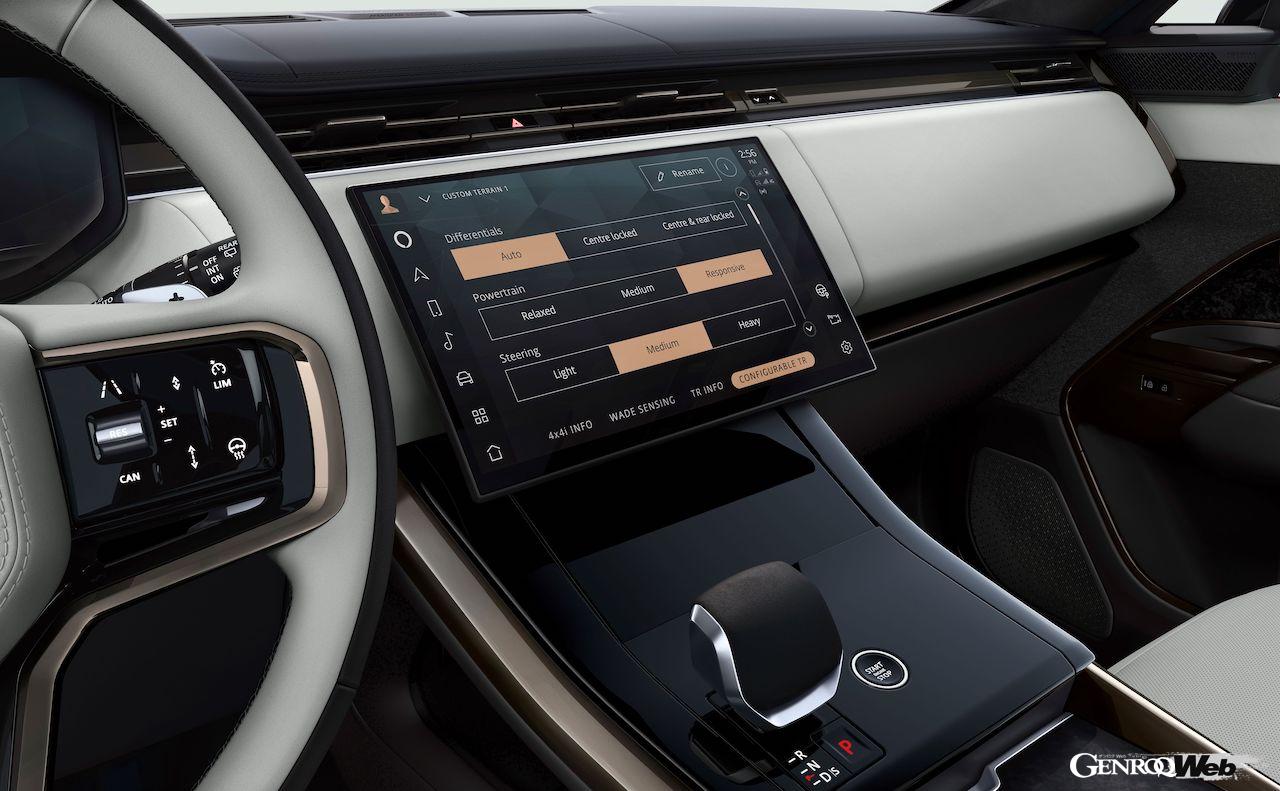 「レンジローバースポーツ」2024年モデルのインテリア。