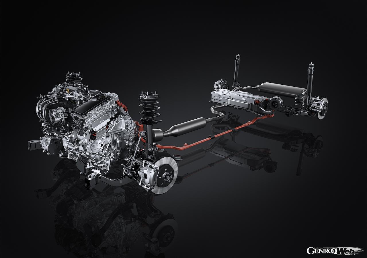 新型コンパクトラグジュアリーSUV「レクサス LBX」のハイブリッドパワートレイン。