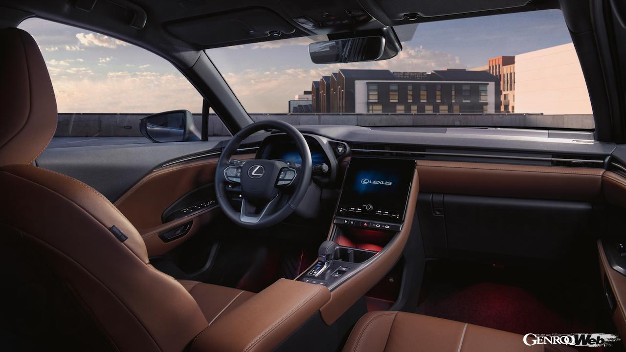 新型コンパクトラグジュアリーSUV「レクサス LBX」のインテリア。