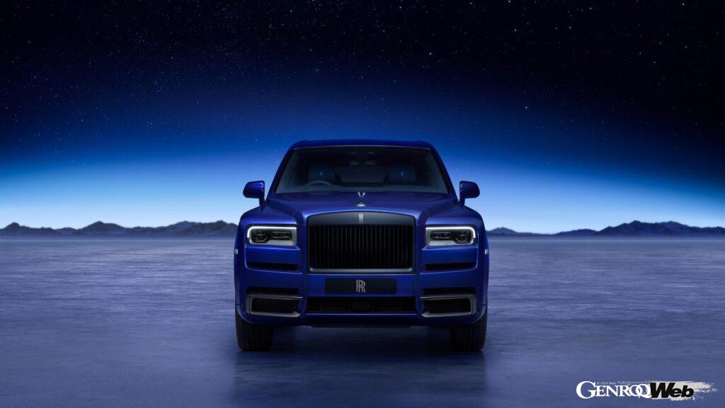 「ロールス・ロイス ブラック・バッジ カリナン ブルーシャドー」のエクステリア。