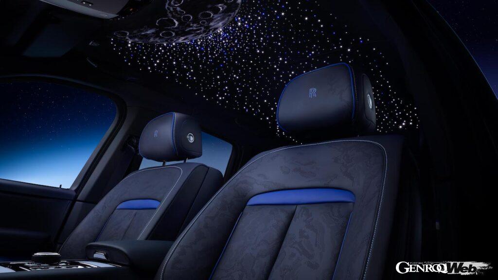 「ロールス・ロイス ブラック・バッジ カリナン ブルーシャドー」のインテリア。