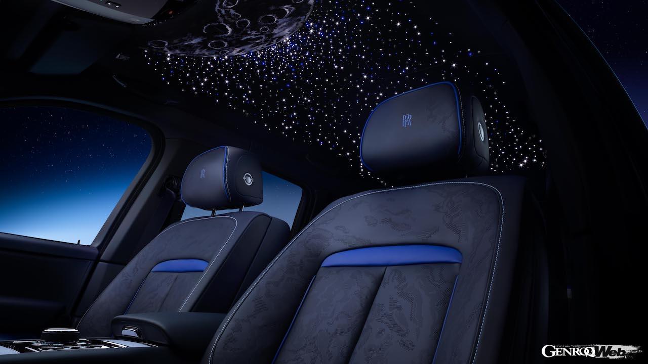 「ロールス・ロイス ブラック・バッジ カリナン ブルーシャドー」のインテリア。