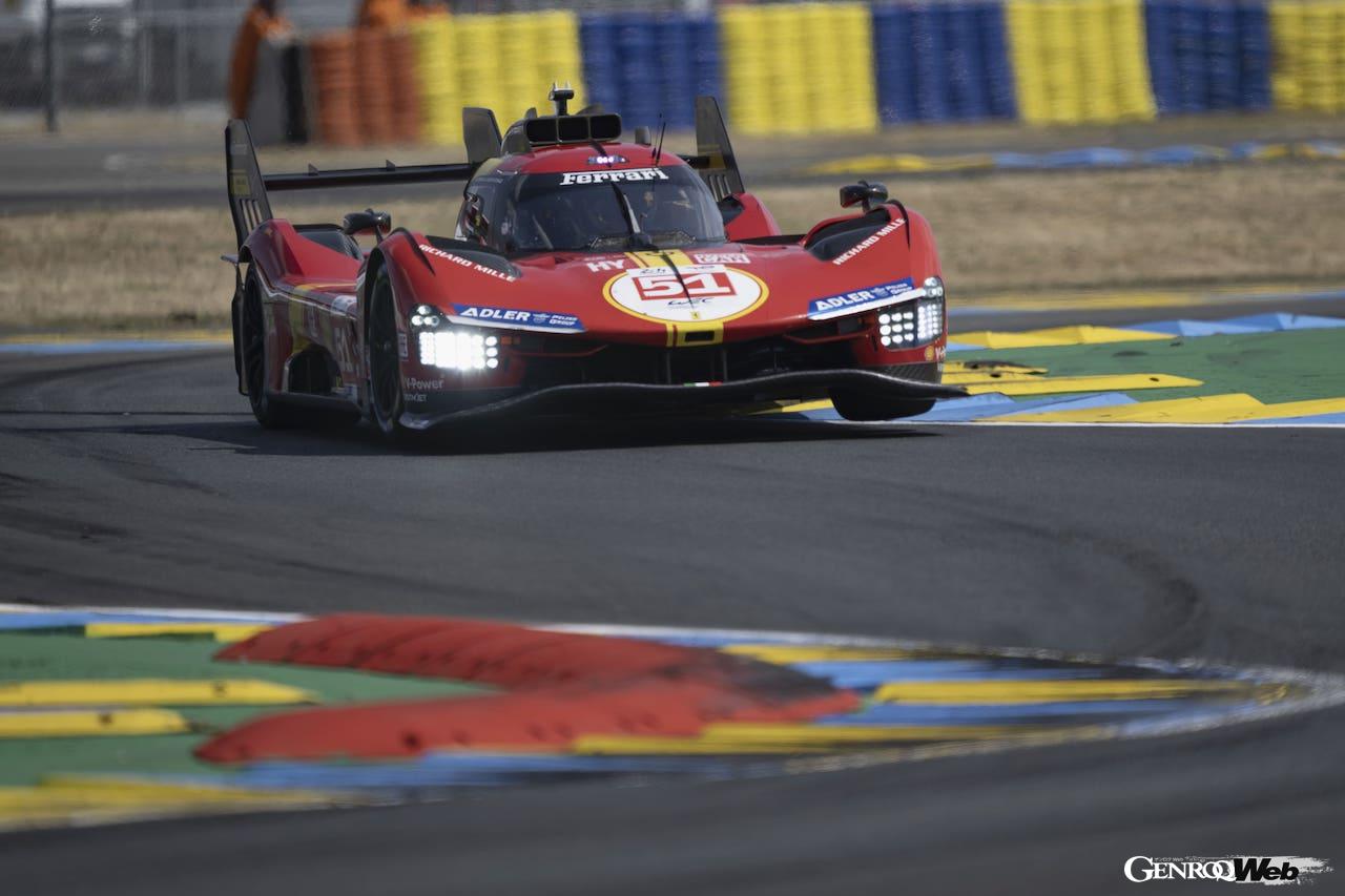 ル・マン24時間初挑戦となるフェラーリ 499P 50号車がトップタイムを記録。フェラーリは1-2体制で、ハイパーポールへの進出を決めた。