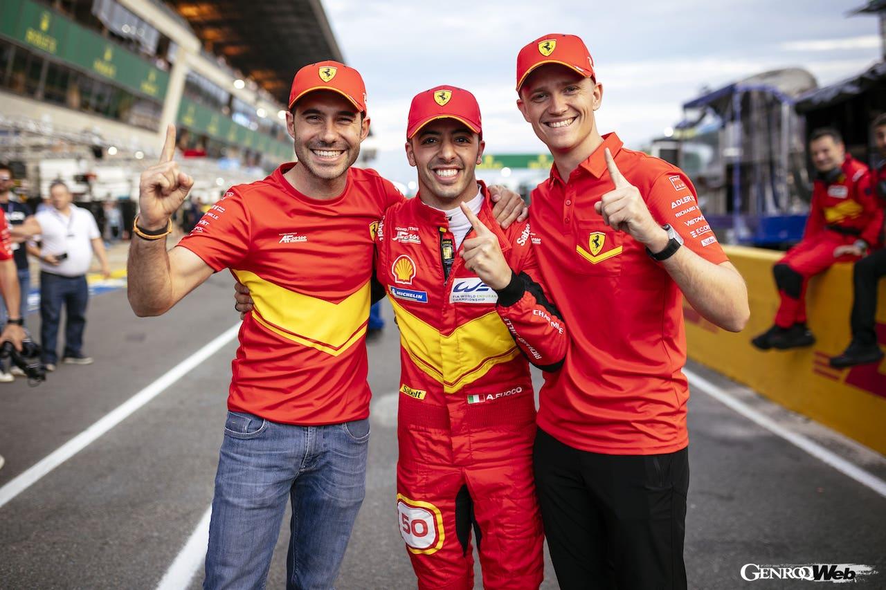 フェラーリ 499P 50号車のアタックドライバーを担当したアントニオ・フオコが、ライバルのトヨタを1.5秒も引き離す圧倒的なタイムを叩き出した。