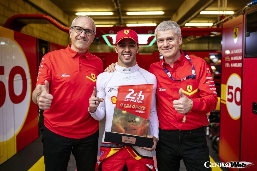 フェラーリ 499P 50号車のアタックドライバーを担当したアントニオ・フオコが、ライバルのトヨタを1.5秒も引き離す圧倒的なタイムを叩き出した。