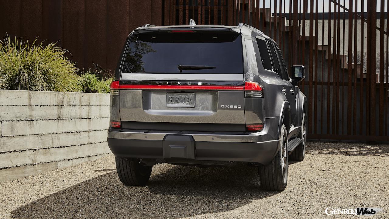 3代目に進化したラグジュアリーオフローダー新型「レクサス GX」のエクステリア。