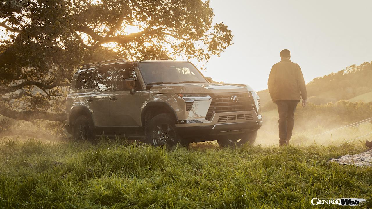 3代目に進化したラグジュアリーオフローダー新型「レクサス GX」のエクステリア。