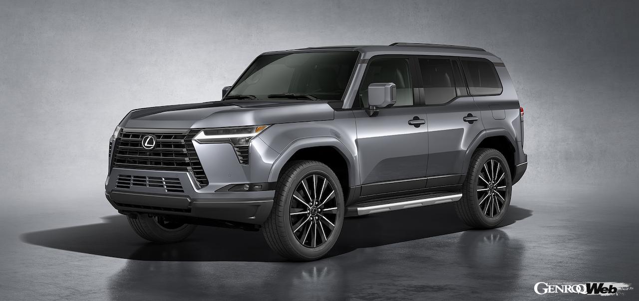 3代目に進化したラグジュアリーオフローダー新型「レクサス GX」のエクステリア。