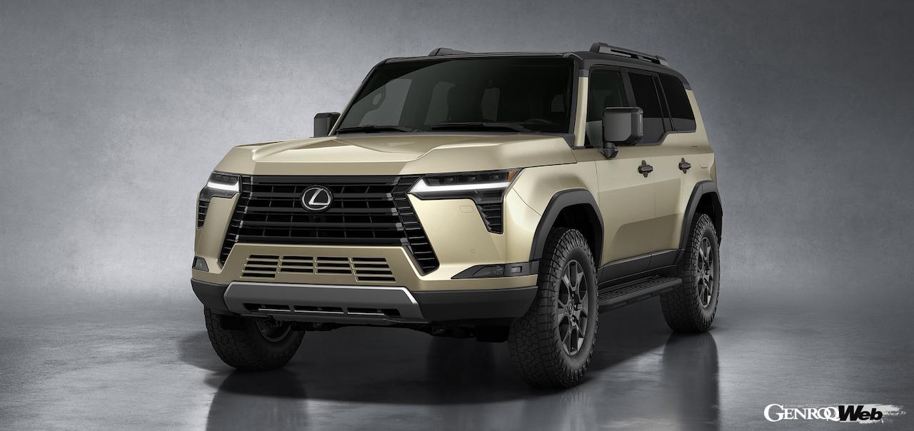 3代目に進化したラグジュアリーオフローダー新型「レクサス GX」のエクステリア。