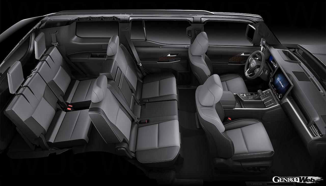 3代目に進化したラグジュアリーオフローダー新型「レクサス GX」のシートアレンジ。