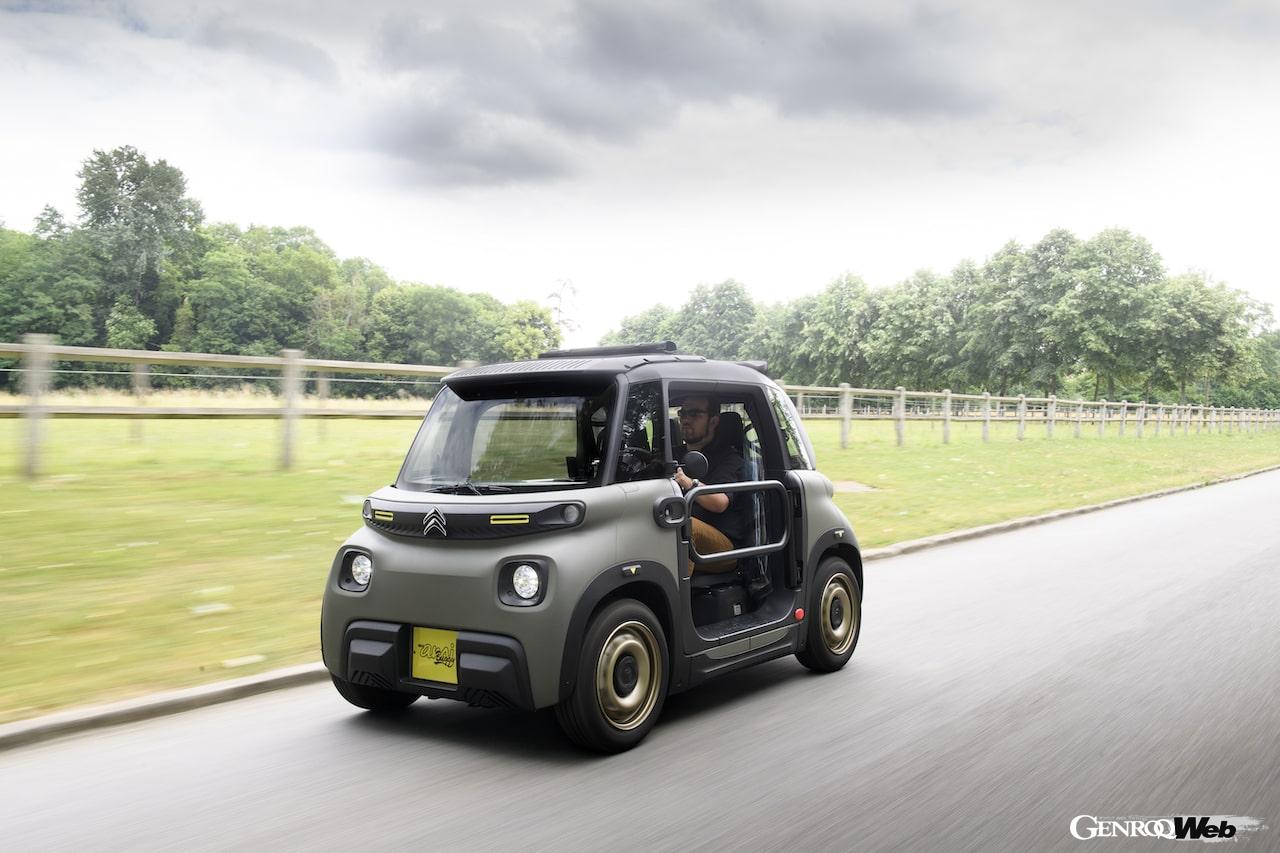 開放型ドアとデタッチャブルルーフを採用した、限定仕様「シトロエン マイ アミ バギー」。