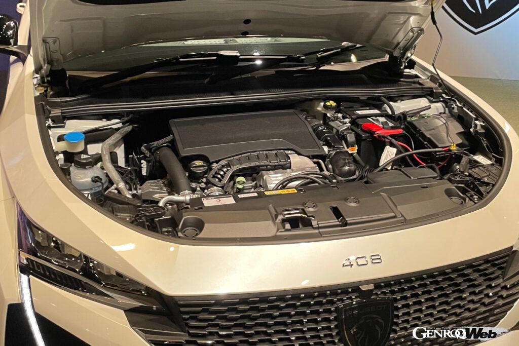 408 GTに搭載される1.2リッター直3ターボエンジン。
