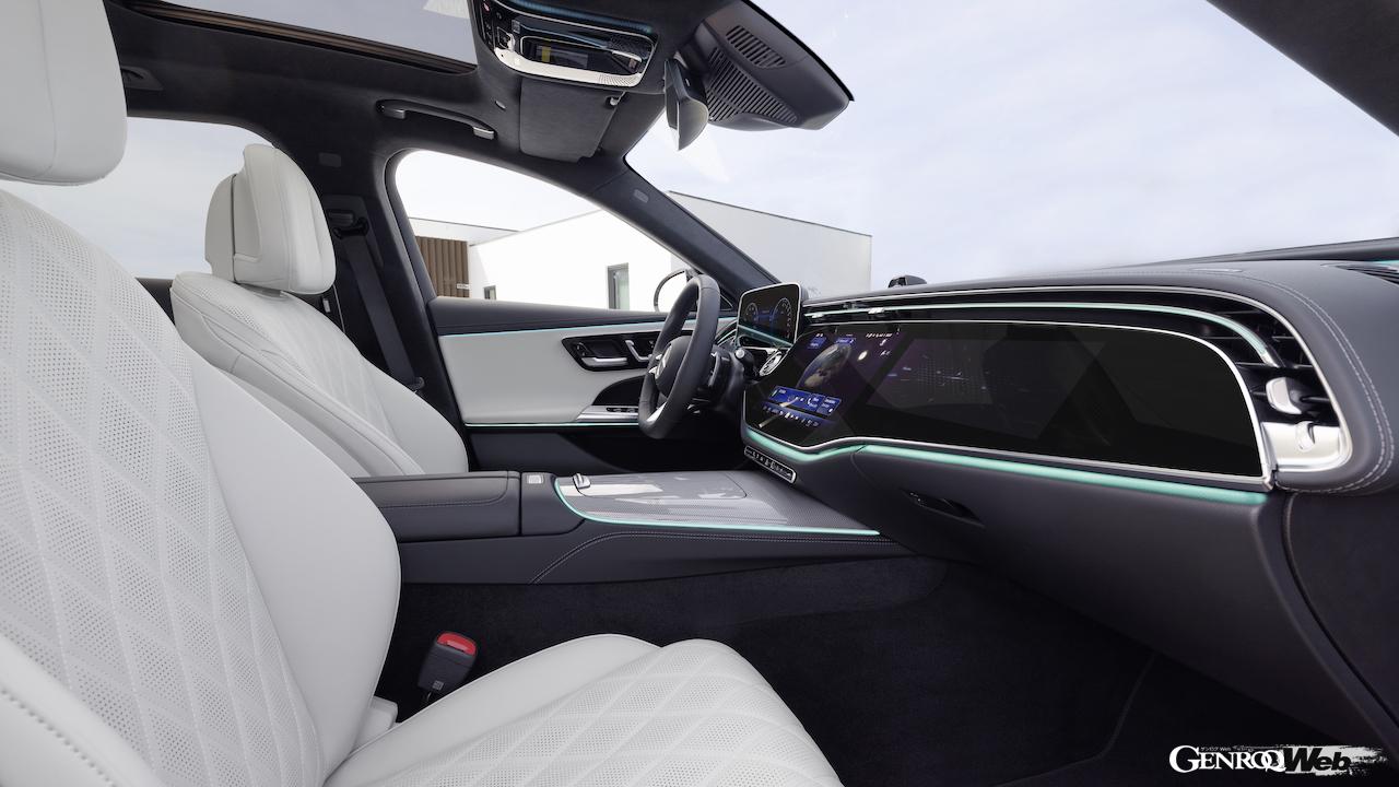 新型「メルセデス・ベンツ Eクラス エステート」のインテリア。