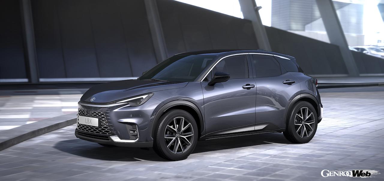 新型コンパクトラグジュアリーSUV「レクサス LBX」のエクステリア。