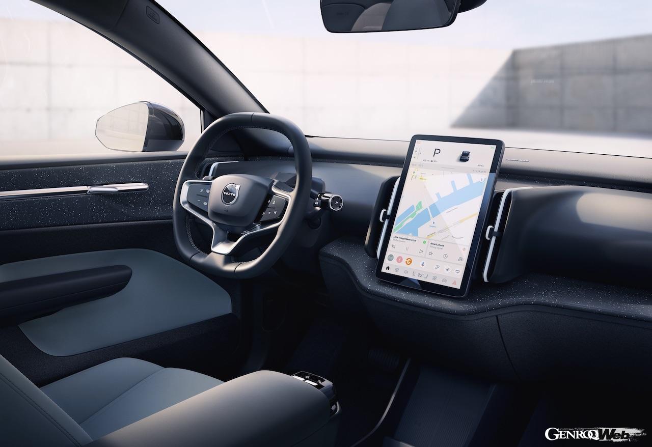 新型フル電動コンパクトプレミアムSUV「EX30」のインテリア。