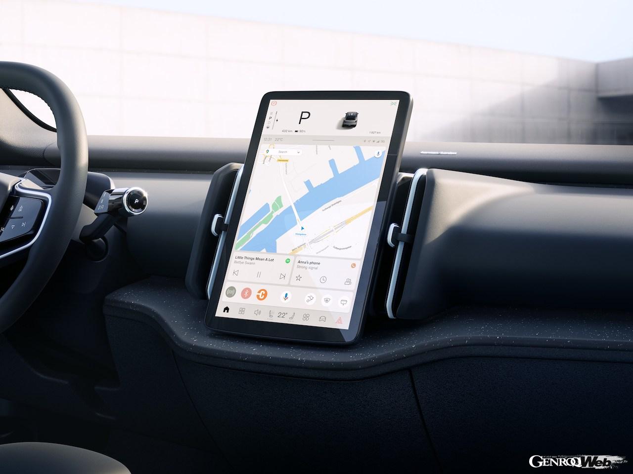 新型フル電動コンパクトプレミアムSUV「EX30」のインテリア。