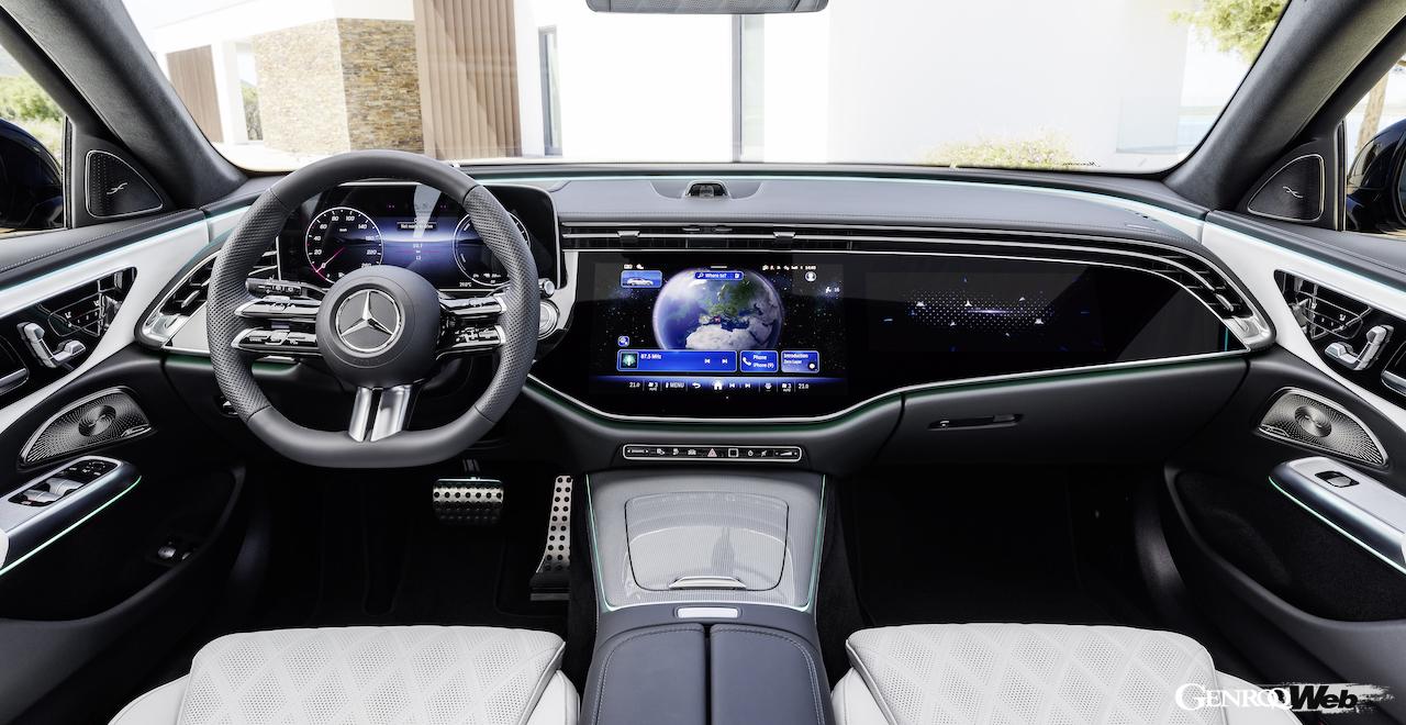 新型「メルセデス・ベンツ Eクラス エステート」のインテリア。