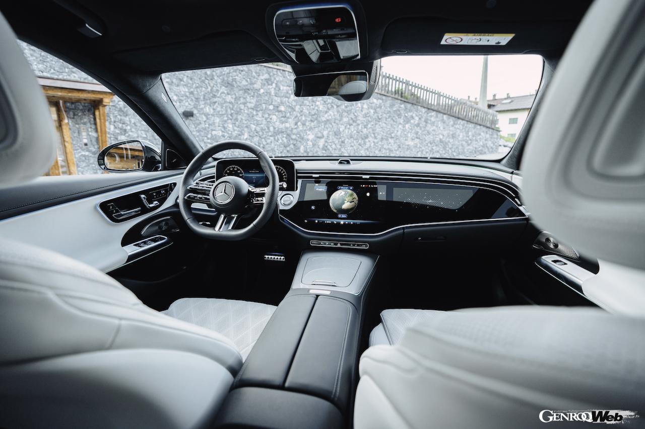 新型「メルセデス・ベンツ Eクラス エステート」のインテリア。