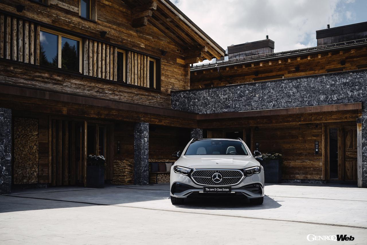 新型「メルセデス・ベンツ Eクラス エステート」のエクステリア。