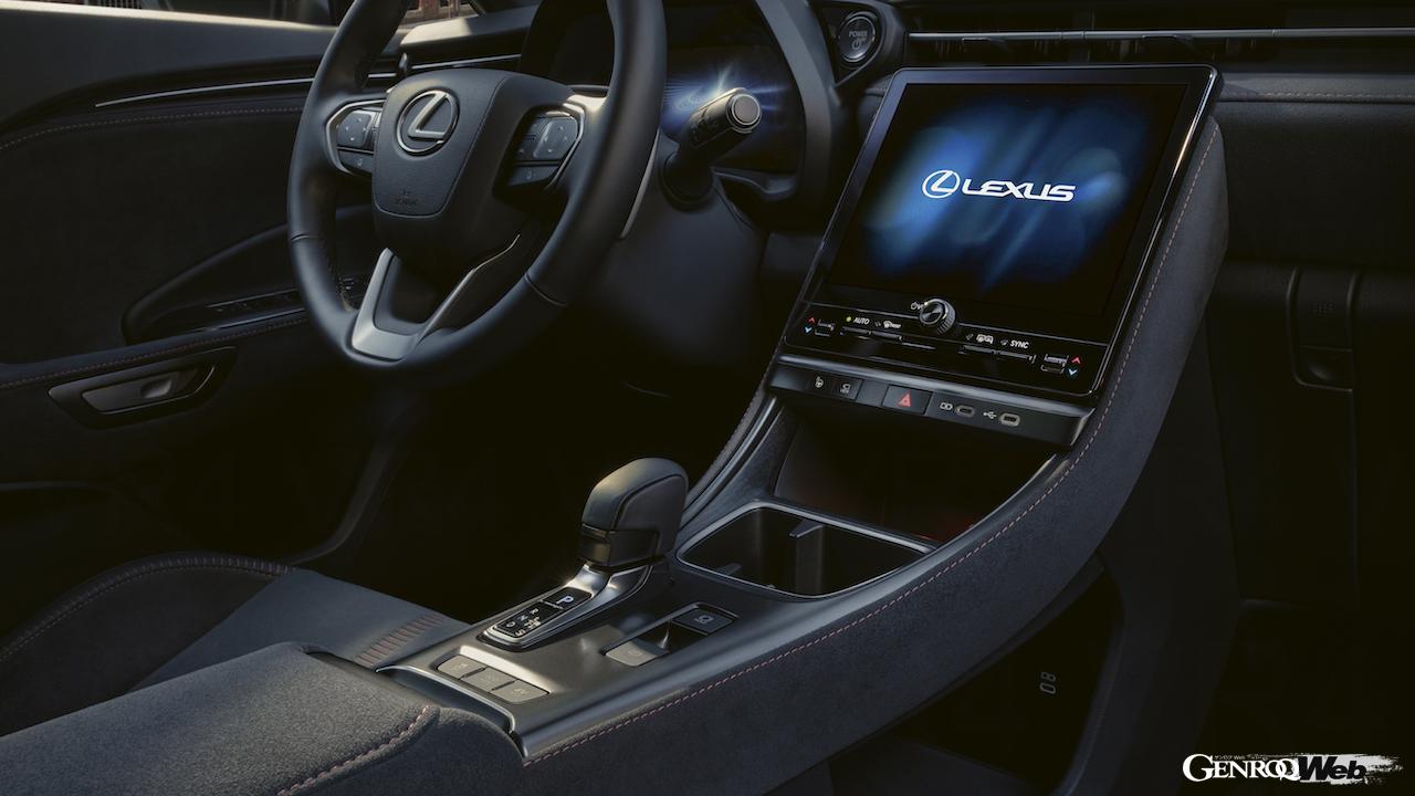 新型コンパクトラグジュアリーSUV「レクサス LBX」のインテリア。