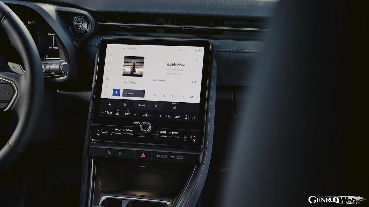 新型コンパクトラグジュアリーSUV「レクサス LBX」のインテリア。