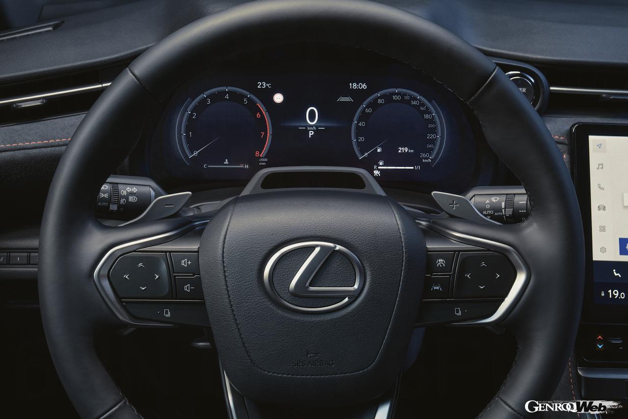 新型コンパクトラグジュアリーSUV「レクサス LBX」のインテリア。