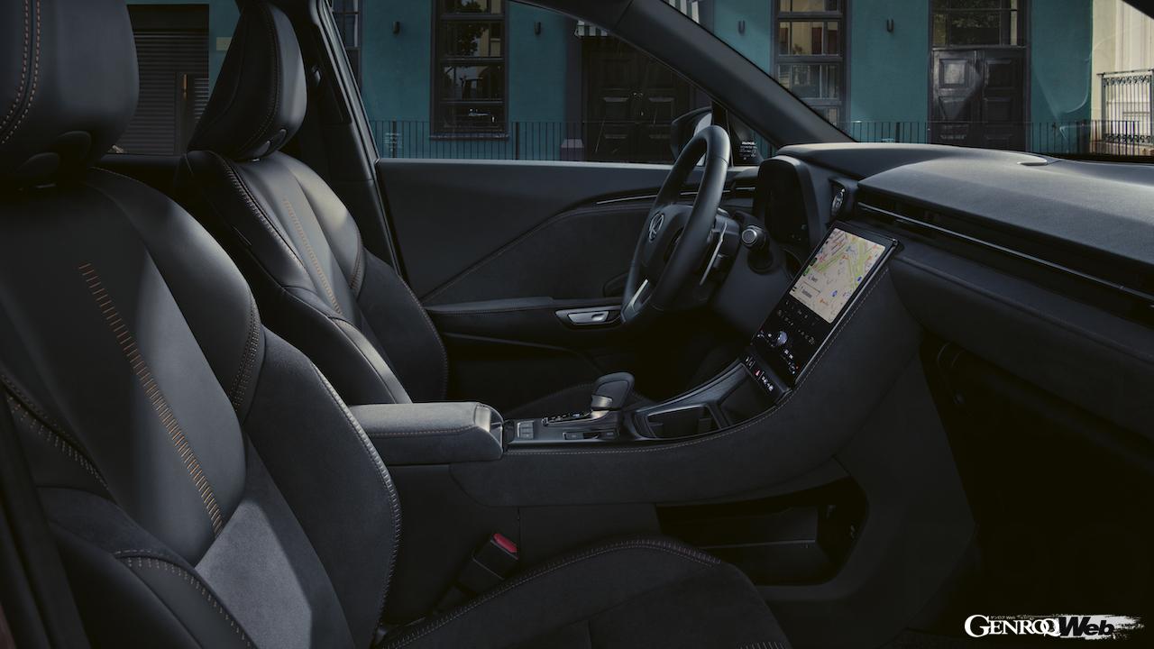 新型コンパクトラグジュアリーSUV「レクサス LBX」のインテリア。