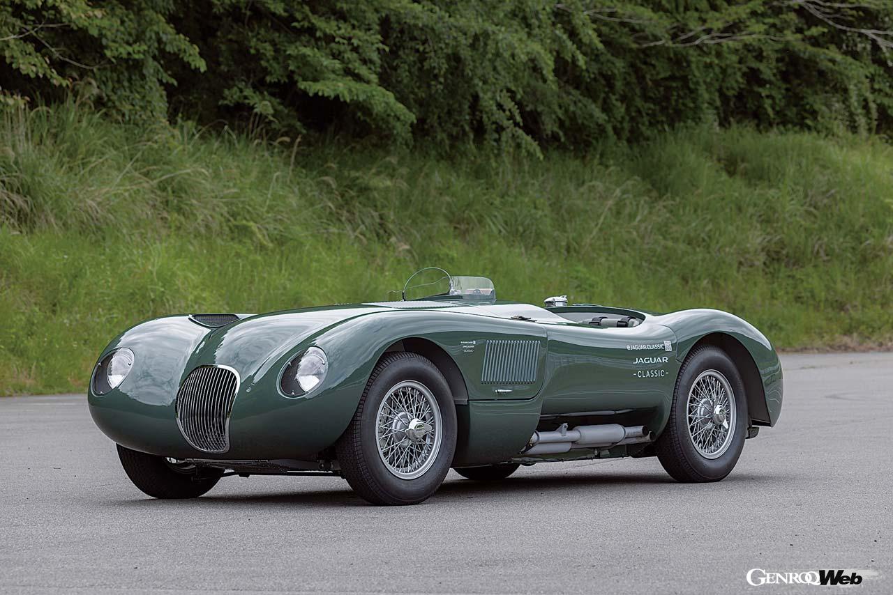 2022年に16台限定で製造が始まったCタイプ。1953年のル・マン・ワークス・スペックで仕上げられており、1台につき9ヵ月かけ製作されるという。価格は150万ポンド（約2億6880万円）。まだオーダーは可能だそうだ。