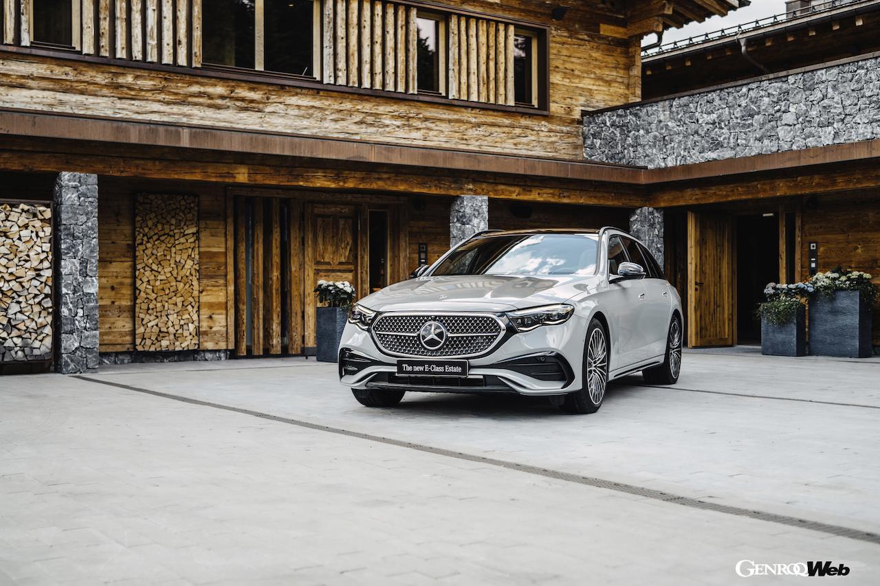 新型「メルセデス・ベンツ Eクラス エステート」のエクステリア。
