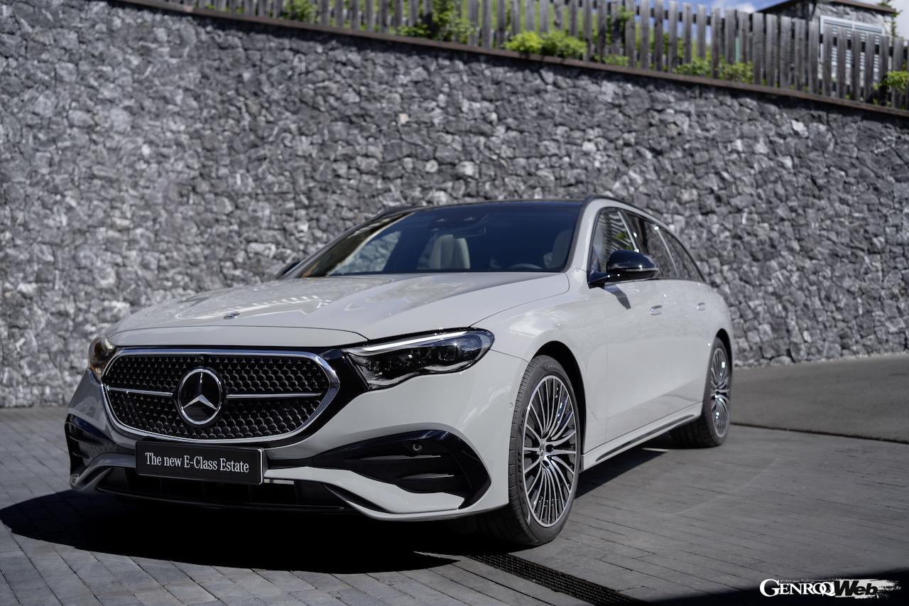 新型「メルセデス・ベンツ Eクラス エステート」のエクステリア。